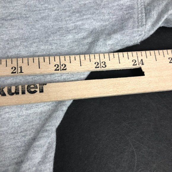 Disney Minnie Mouse Shirt Men's Small Grey Big Puffy Print Spell Out Long Sleeve - Picture 14 of 14